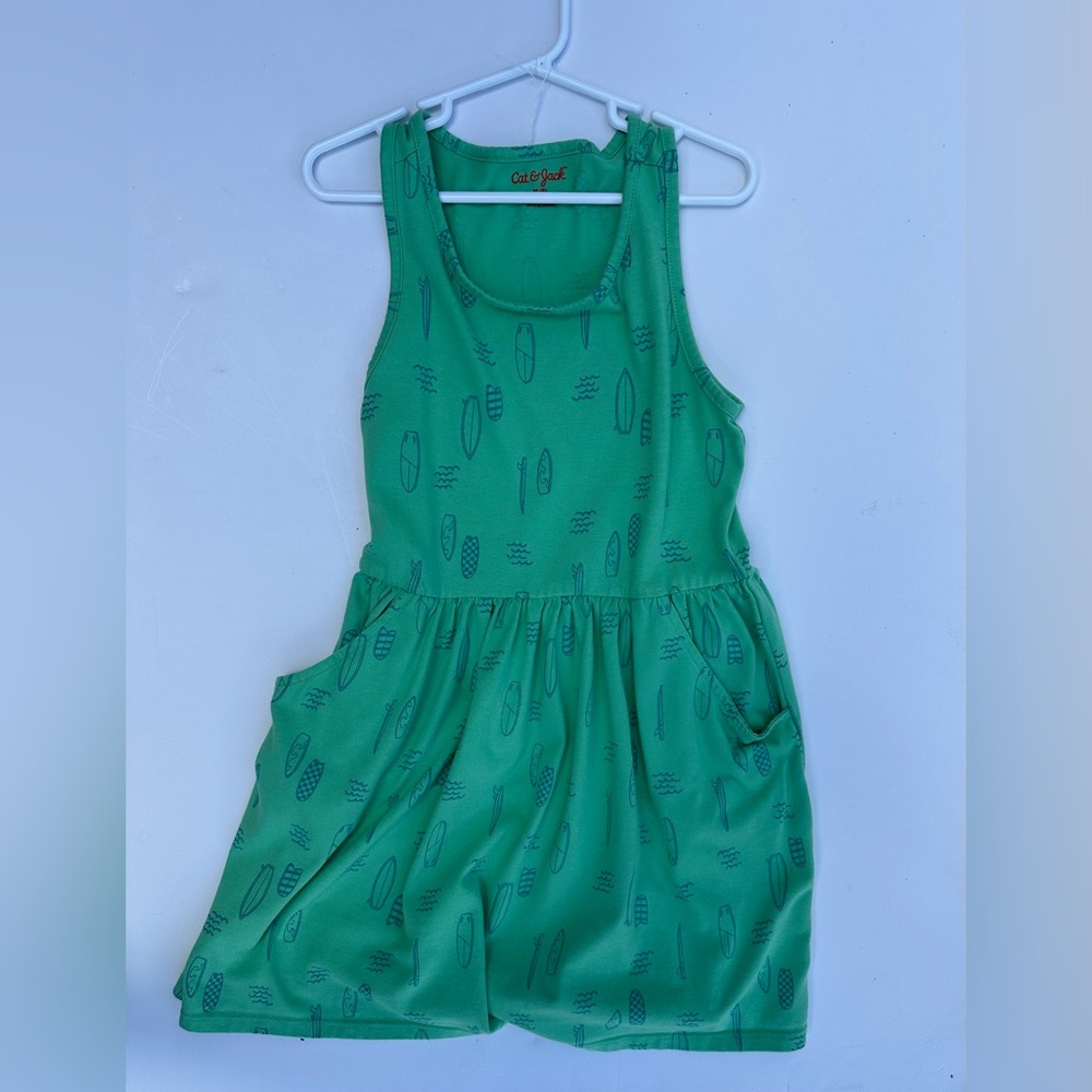 Cat & Jack Green Casual Dress